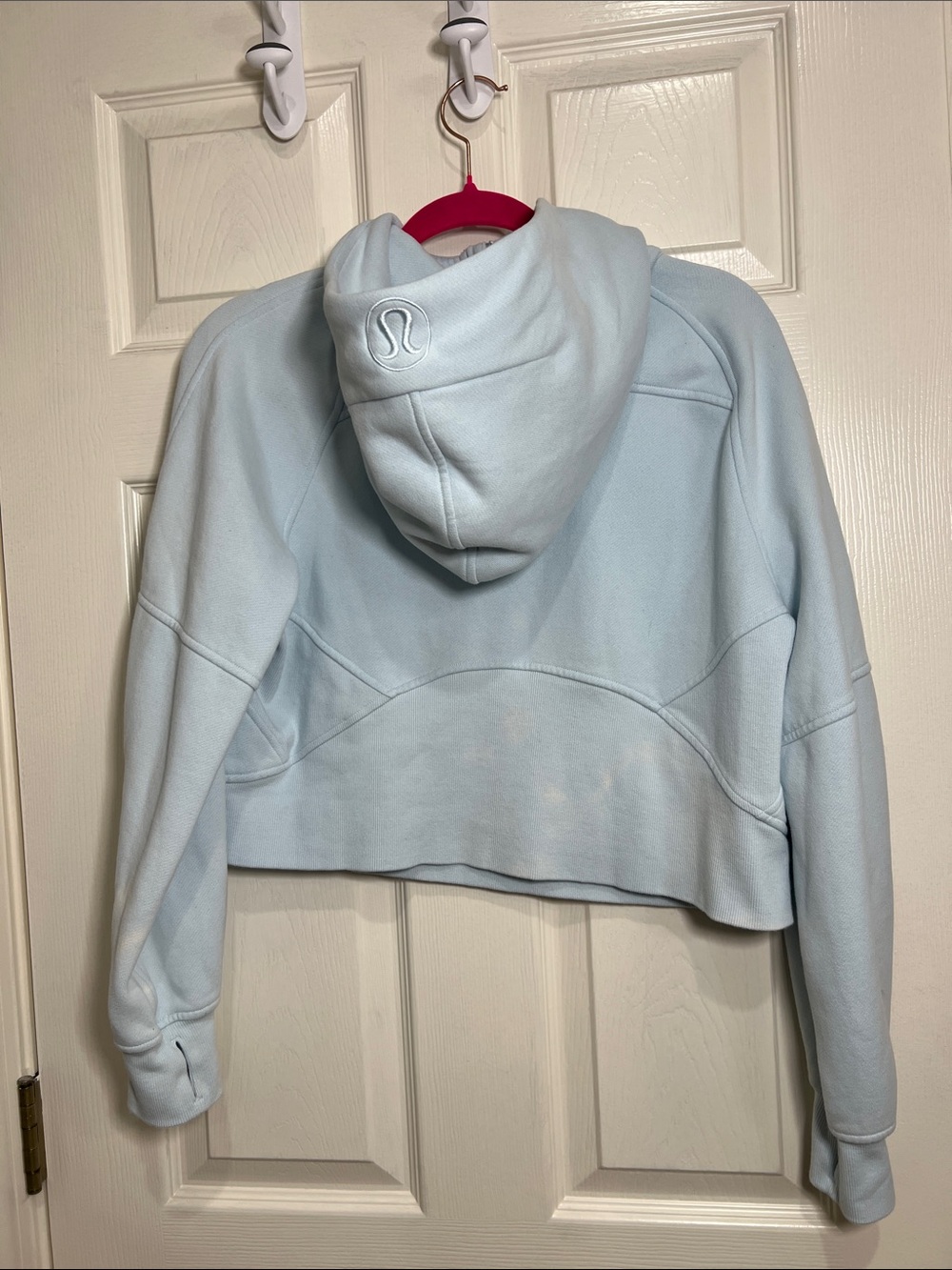 103. Lululemon Scuba Oversized Half-Zip Hoodie Powder Blue XS-S - Picture 12 of 12